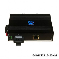 Converter công nghiệp GNETCOM G-IMC2211S-20KM | 2 sợi 1000Mbps
